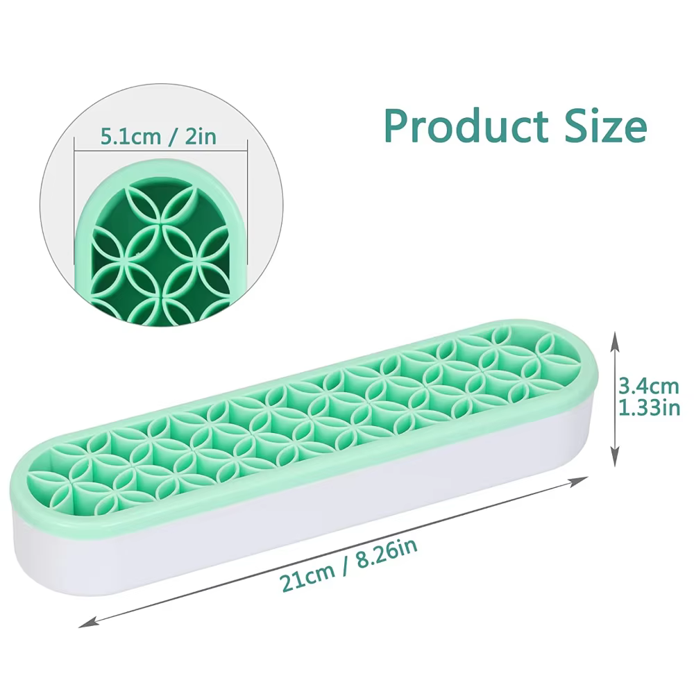 Présentoir de brosse à ongles en silicone, mallette de rangement, étagère de séchage de brosse, port