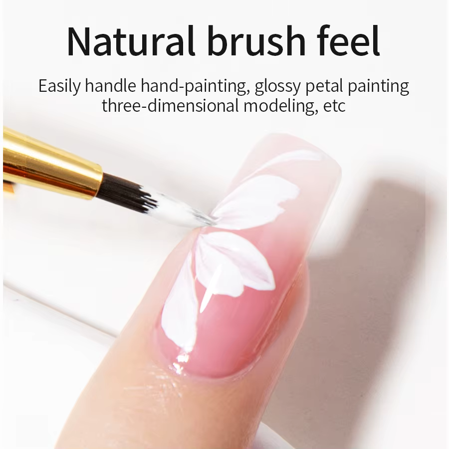 RS Nail Art peinture pinceau lignes acryliques stylo rayures grille fleur papillon dessin aquarelle 