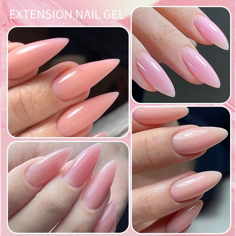 Faillite N PRETTY-Gel dur blanc laiteux, MSI, extension d'ongles, vernis à ongles, acrylique transpa
