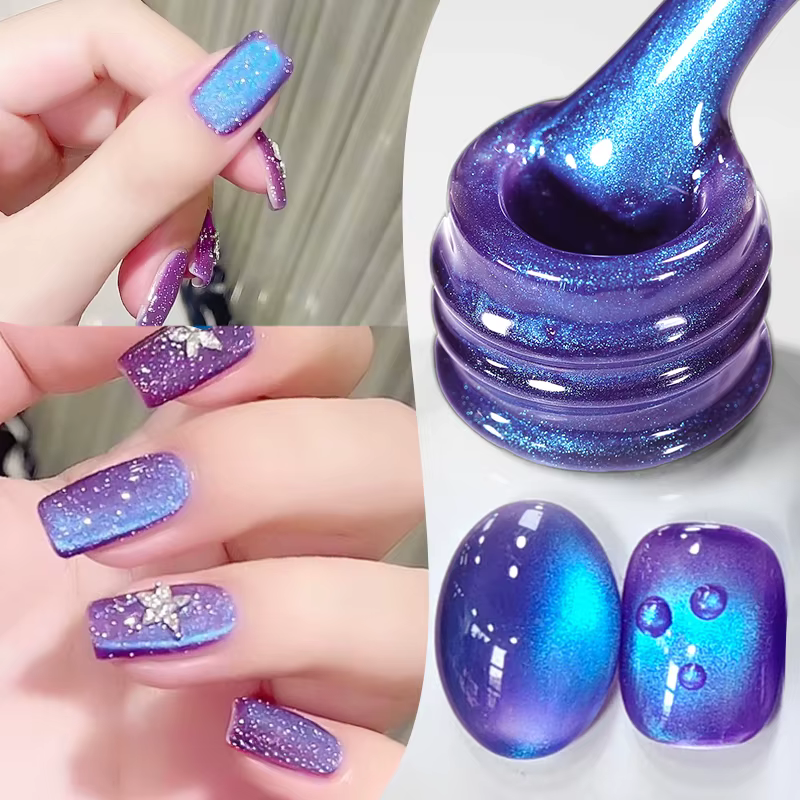 BORN PRETTY 10ml myrtille chat Gel magnétique vernis à ongles série fruits d'été vert bleu violet Ge