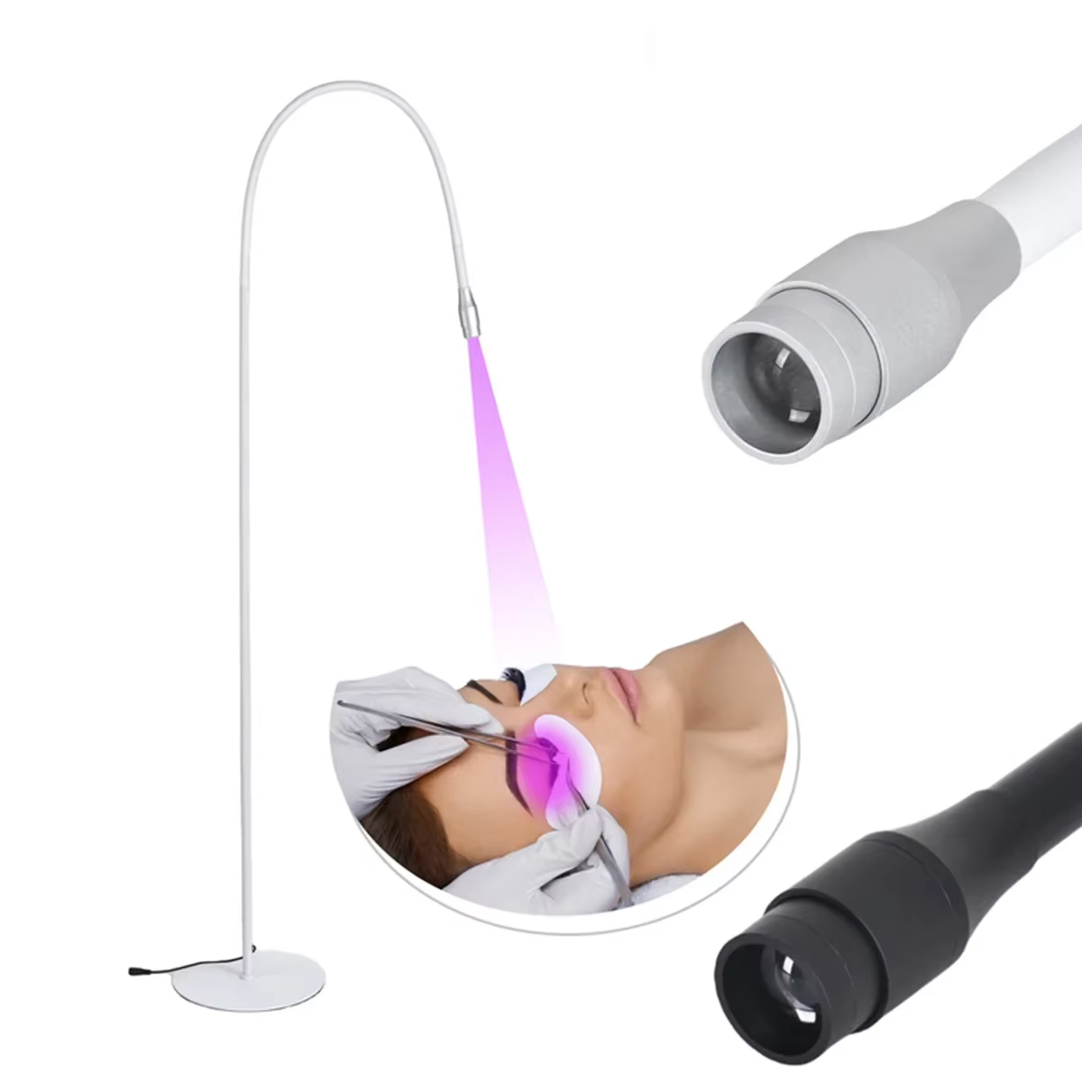 Lampe à polymériser UVLED avec interrupteur au pied, mise au point réglable, lampadaire, greffage de