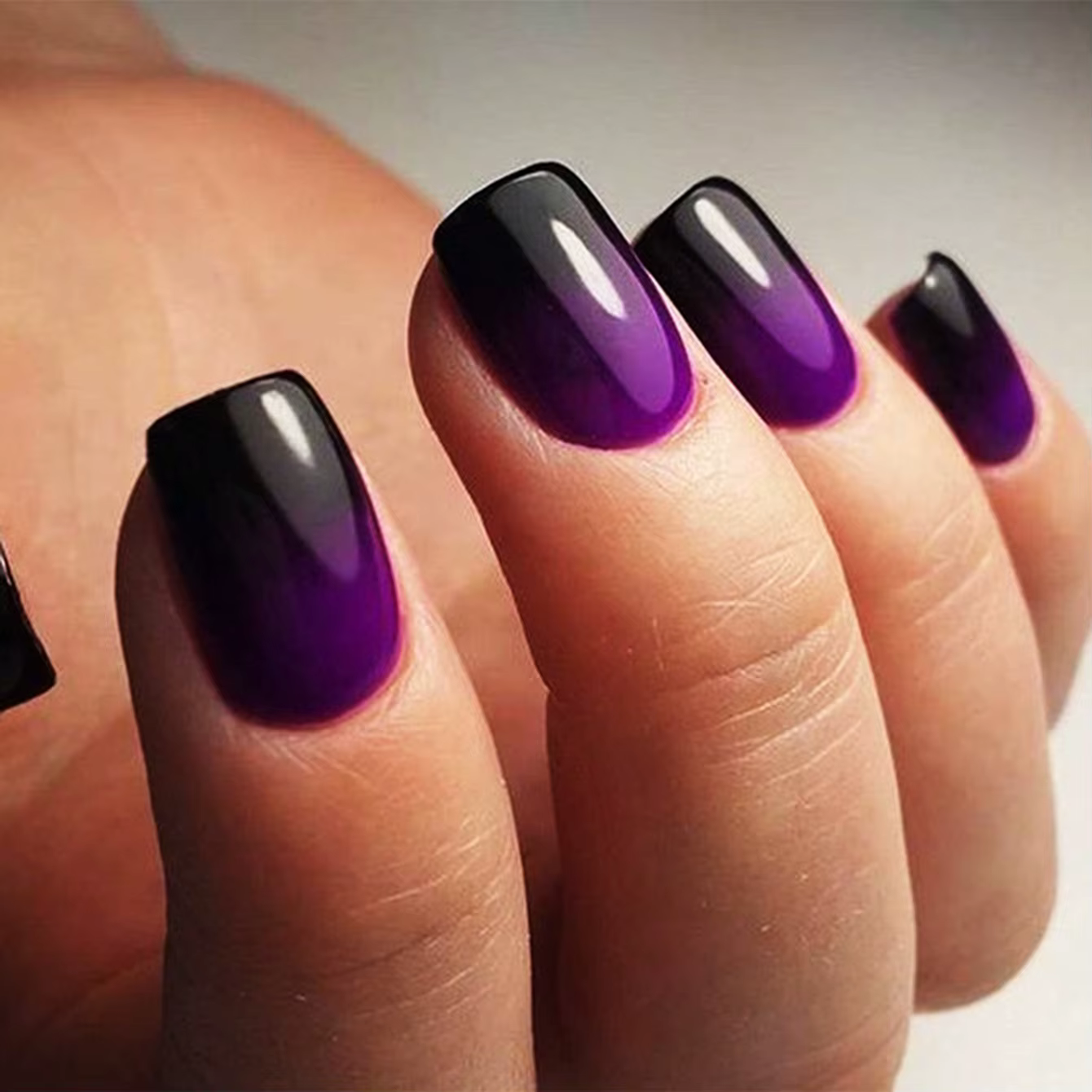 ARTAUG 24 pièces brillant rose presse sur ongles moyen carré faux ongles style élégant faux ongles c
