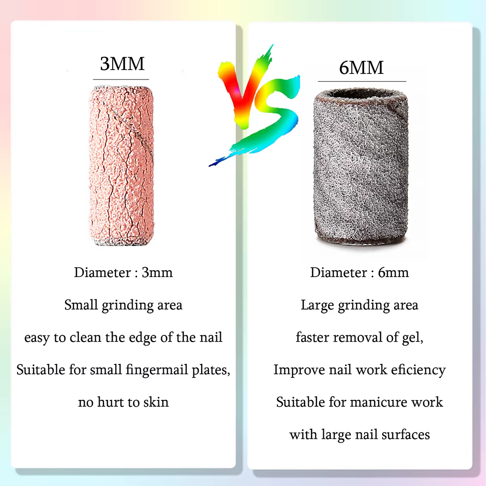 1000 pièces 3mm Mini zèbre ongles bandes de ponçage Machine électrique foret à ongles UV Gel acryliq