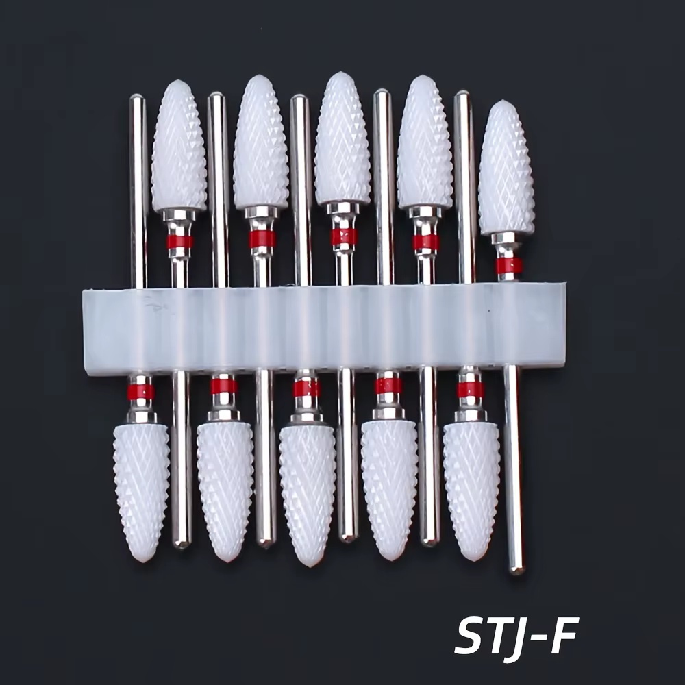 Jeu de forets à ongles en céramique, fraise électrique pour manucure et pédicure, pour Machine à pol