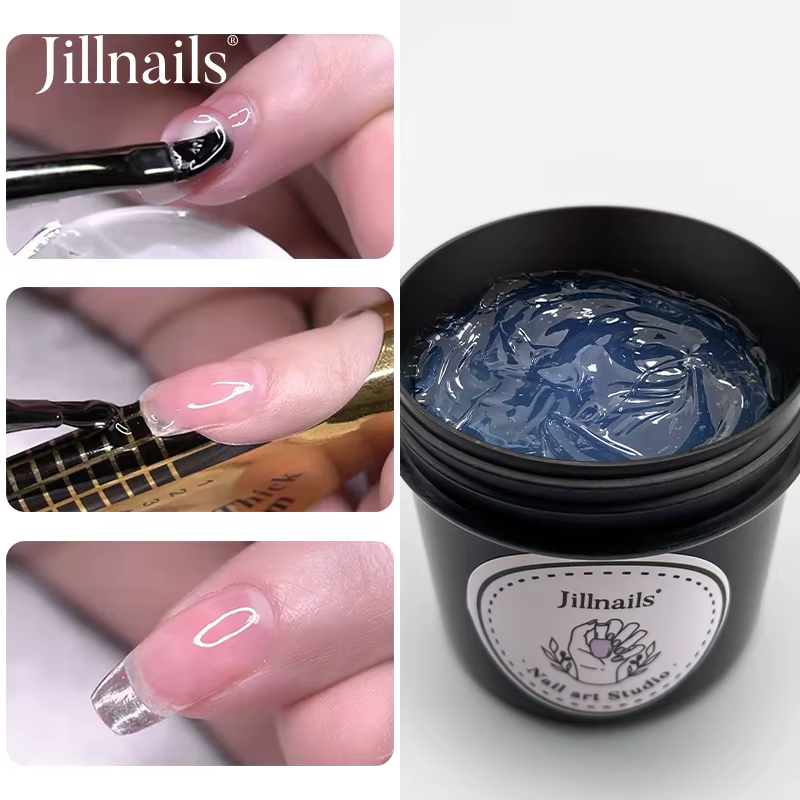 Jillnails 100g Gel de gelée naturelle constructeur ongles Extension clair ongles sculpter caoutchouc