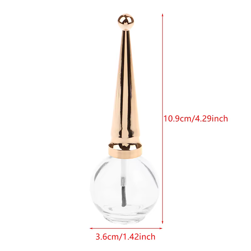 Bouteille vide de Gel pour ongles de 15ml, avec brosse, bouteille de vernis à ongles, bouteille de m