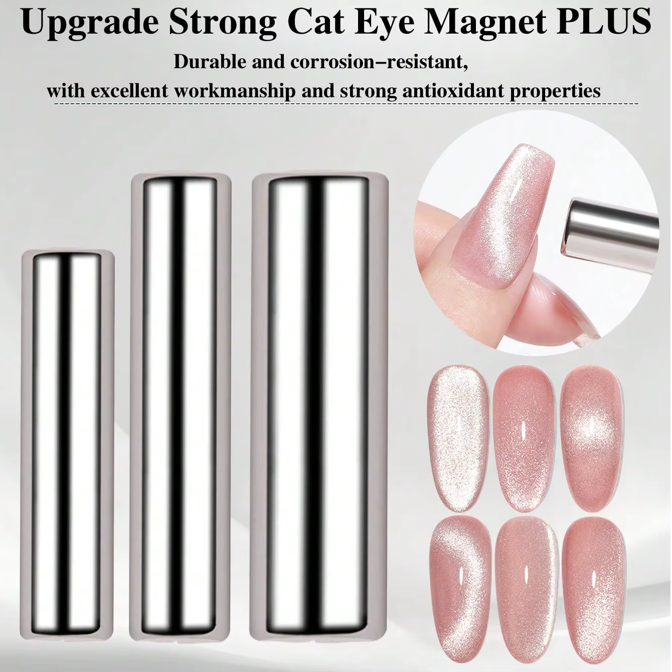Stylo magnétique rond pour vernis Gel œil de chat, peinture des ongles, bâton magnétique puissant, o