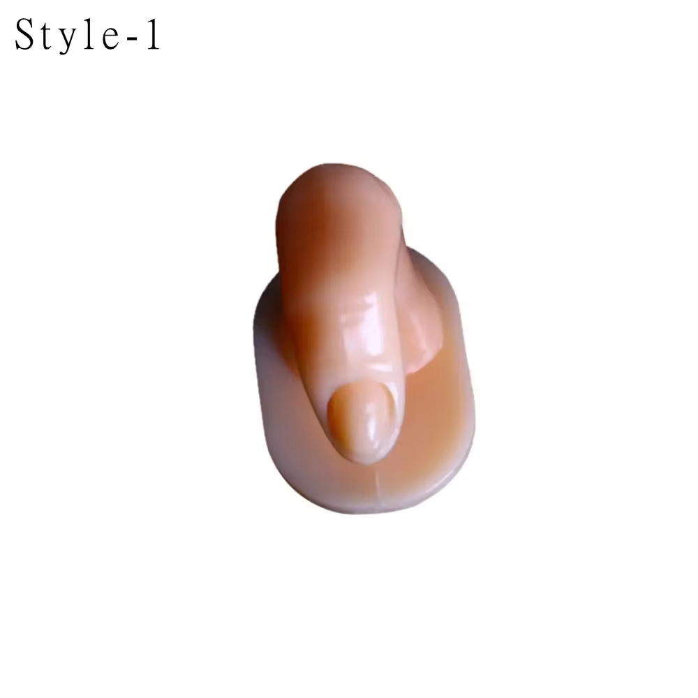 Doigt de pratique d'art d'ongle avec le modèle acrylique réglable de conception, affichage professio