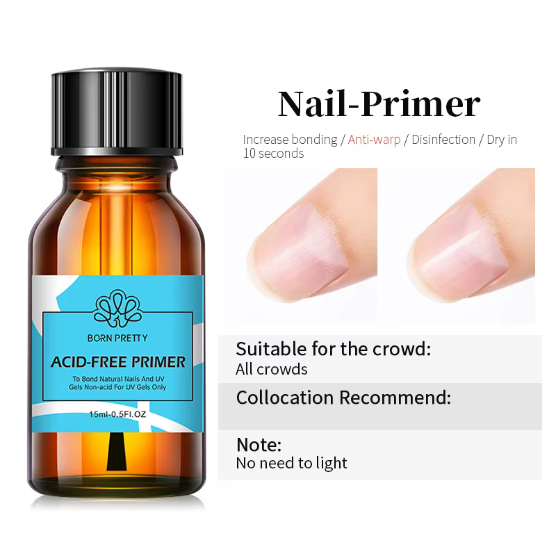 BORN PRETTY 15ml déshydrateur de préparation d'apprêt des ongles Gel vernis à ongles pas besoin de U