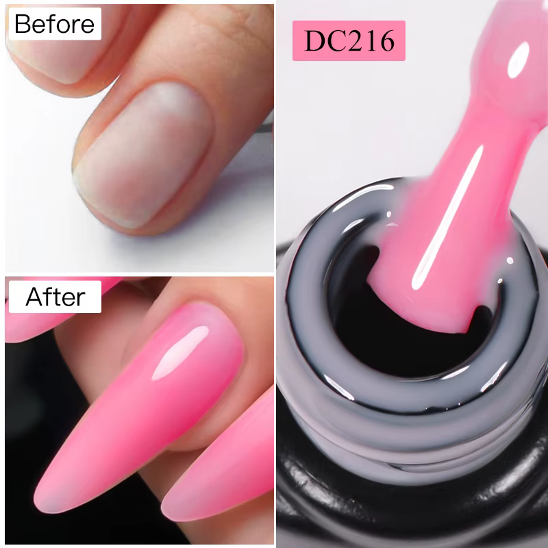 Mtssii 7ML Extension rapide Gel pour ongles Vernis Semi Permanent acrylique cristal rose clair Gel n