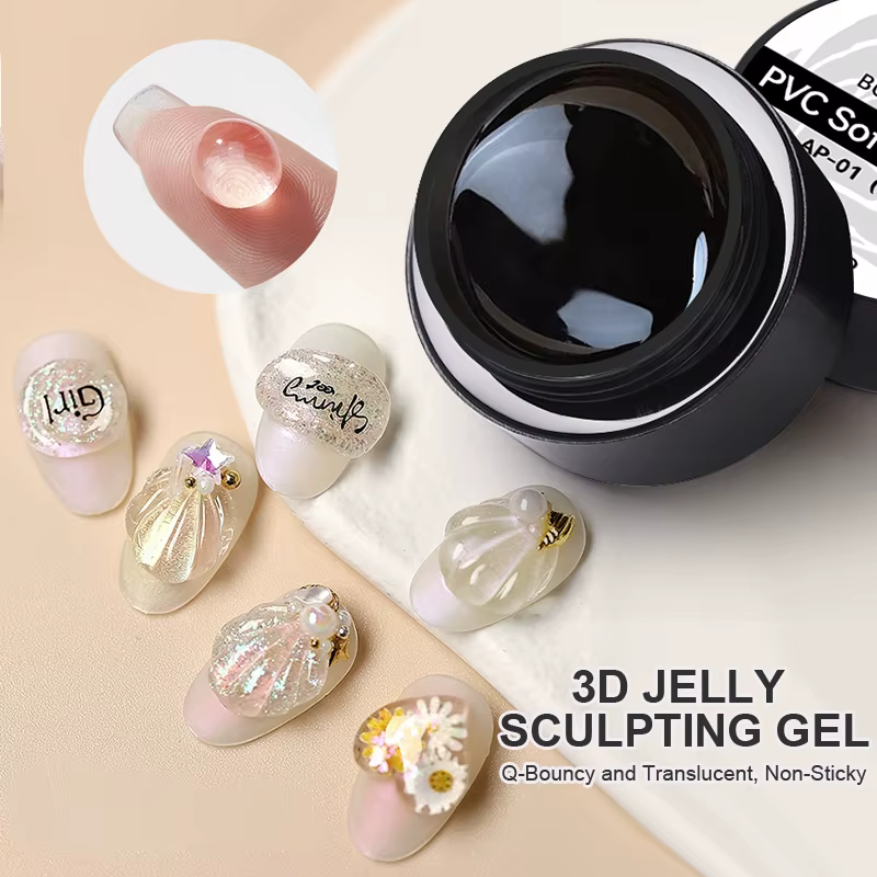 BORN PRETTY 5ml 3D gelée sculpture Gel antiadhésif Extension de main ongles sculpté Gel vernis 5D mo