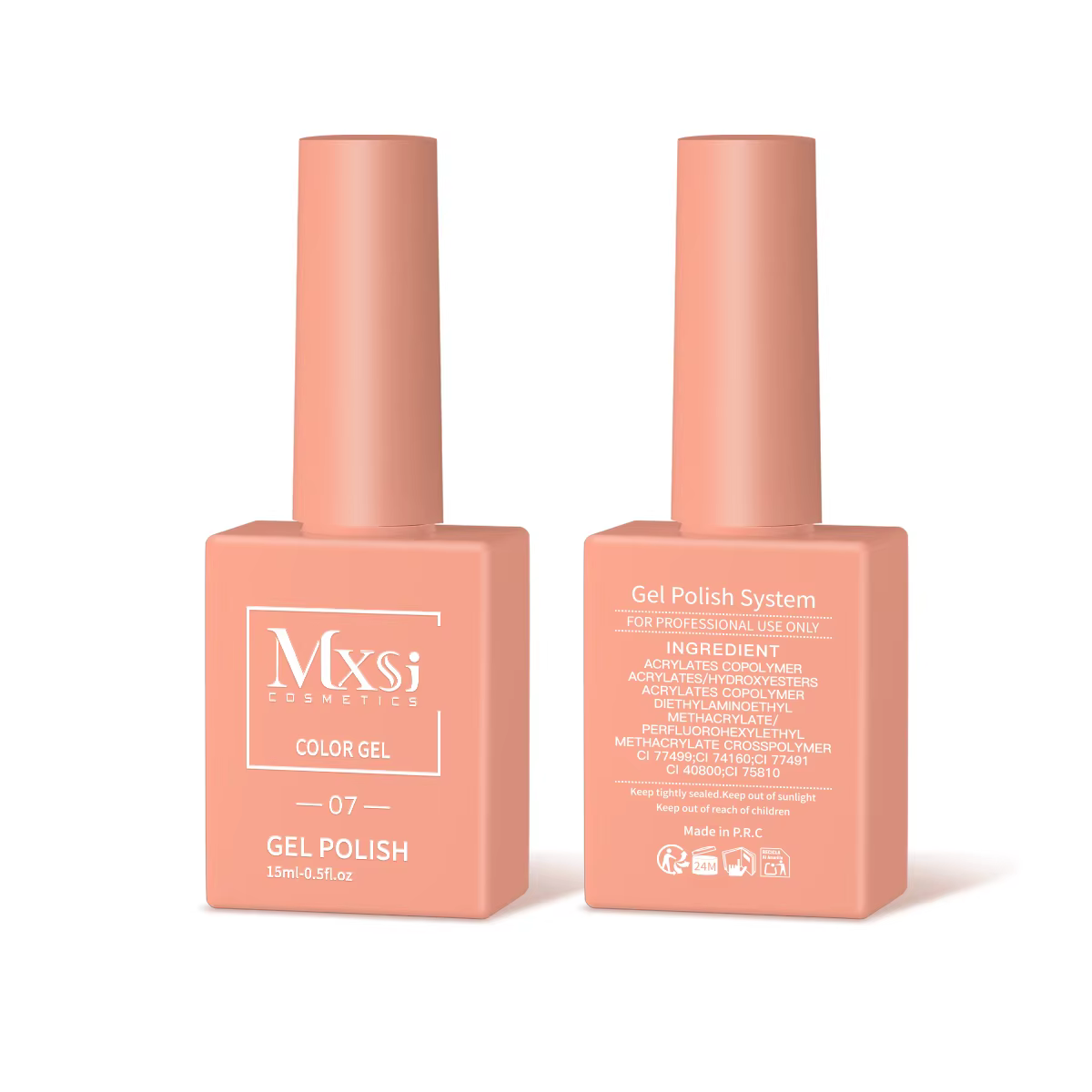 Mxsi couleur 15ml Gel à ongles fournitures professionnelles pas définir Soak Off UV vernis Gel longu