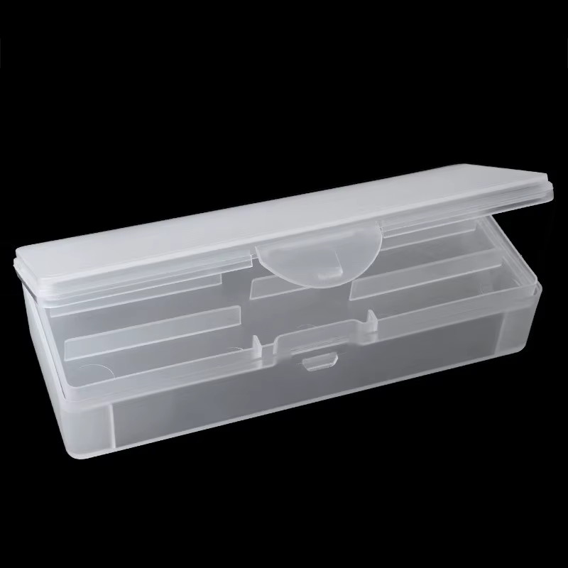 Outil rectangulaire Double couche pour Nail Art, boîte de rangement vide, pincettes, stylos, polissa
