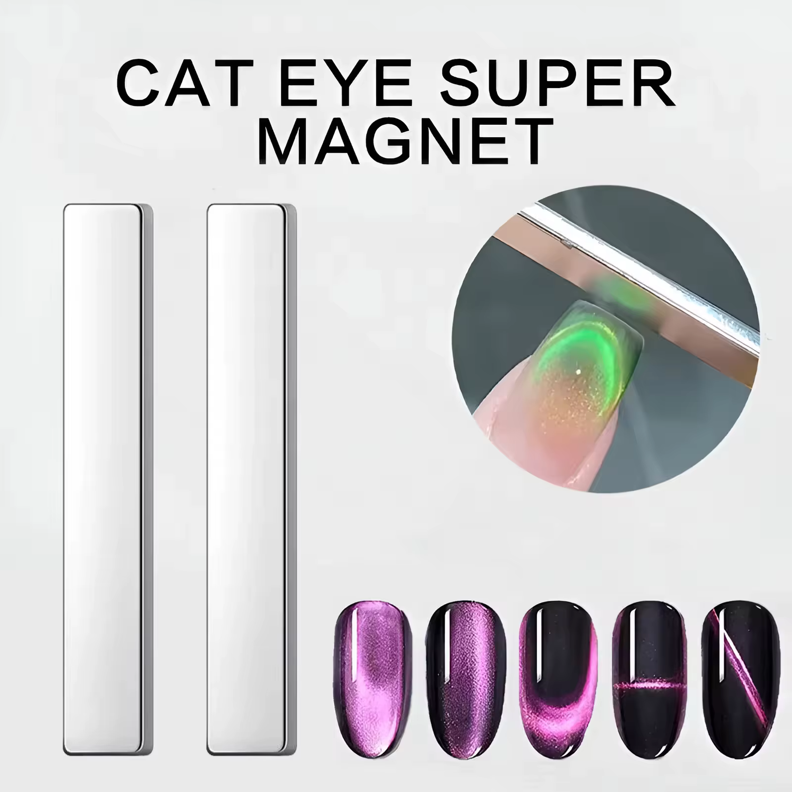 YIKOOLIN Nail Art stylo magnétique 3D oeil de chat peinture ongles Art Design double extrémité aiman