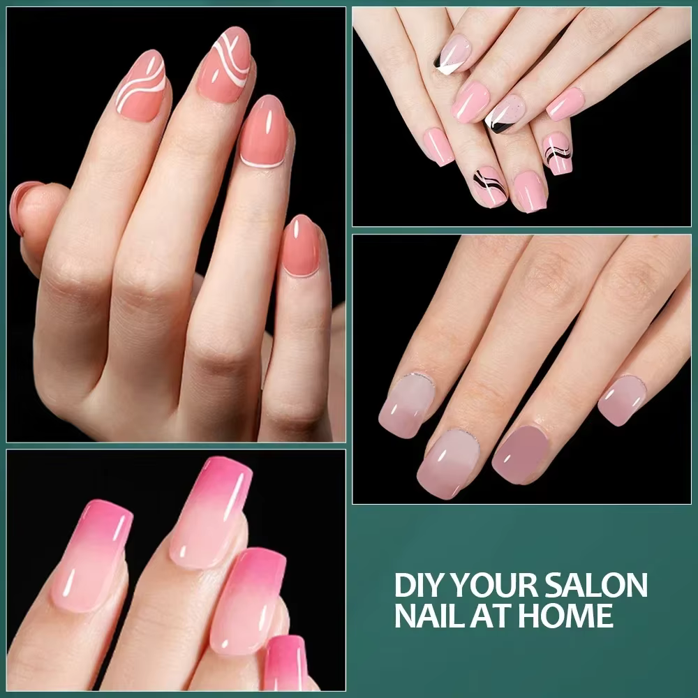 Nailpop 600 pièces Gel doux X ongles conseils couverture complète cercueil Stiletto faux ongles Extr