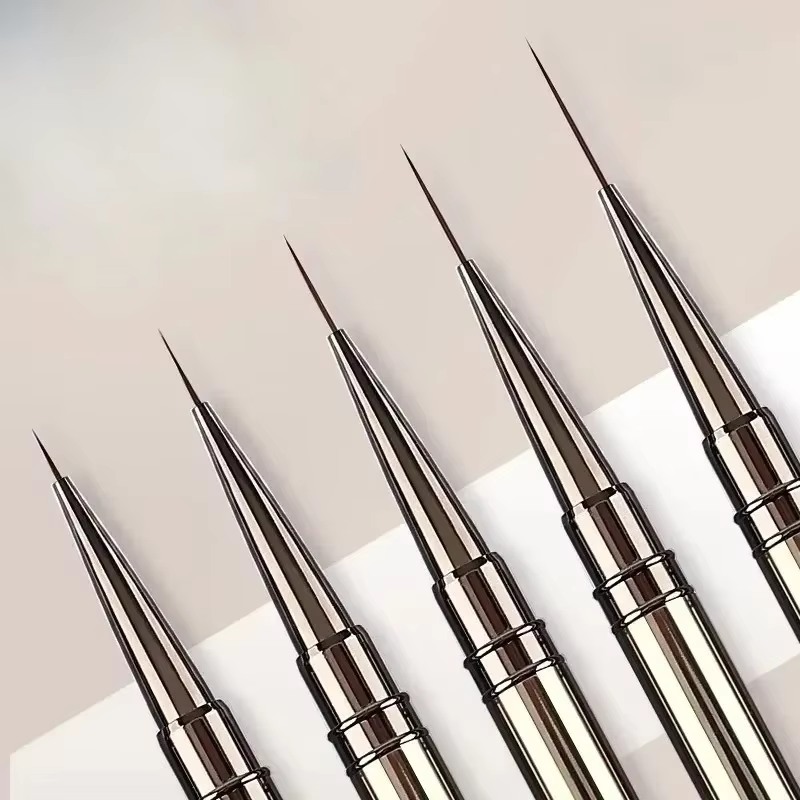 Pinceaux de précision pour nail art, lignes allongées, rayures, dessin, peinture, 6/9/12/15/18/25 mm