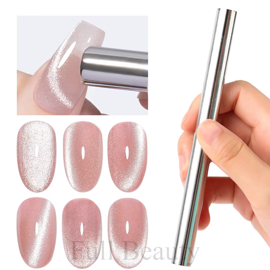 Aimant cylindrique pour œil de chat, vernis Gel UV avec décoration des ongles, outils magnétiques à 