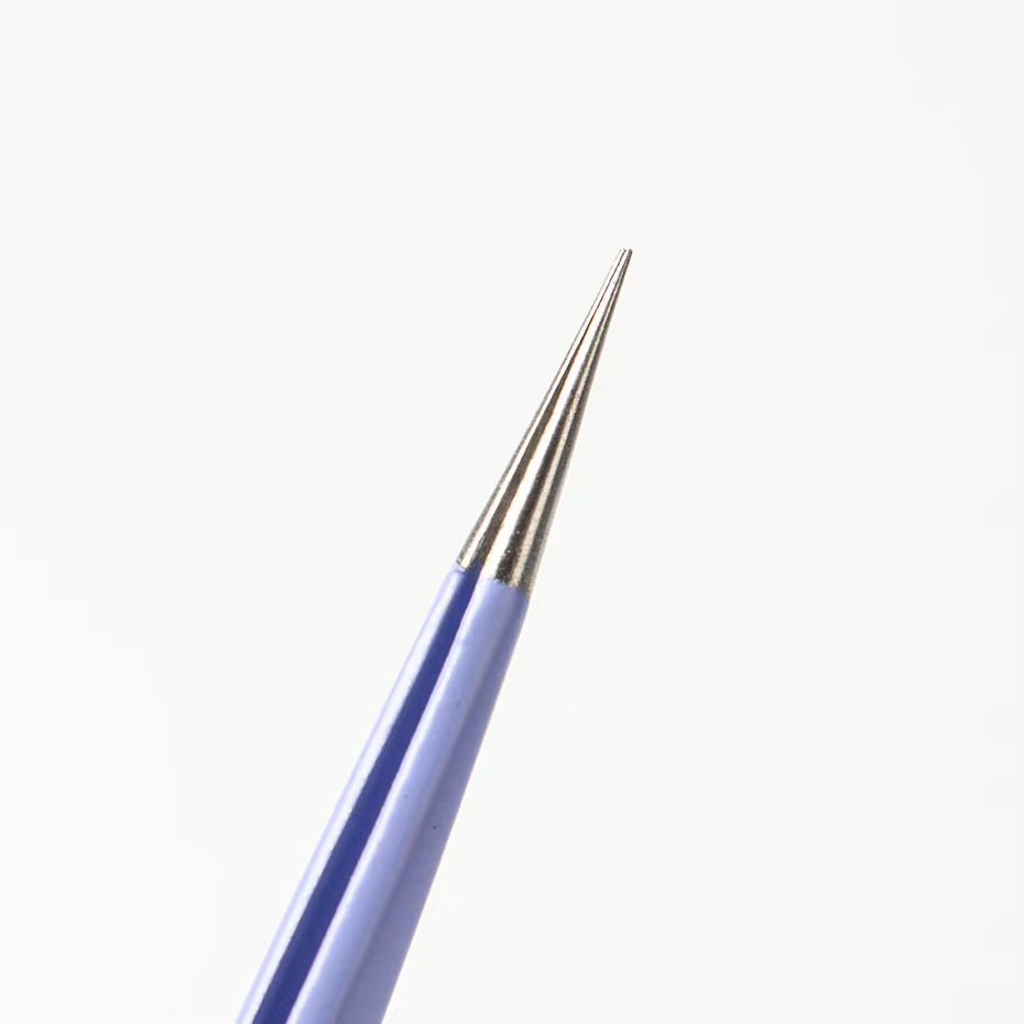 Pincettes à ongles violettes Double face, tête de pressage en Silicone, autocollants, outils de manu