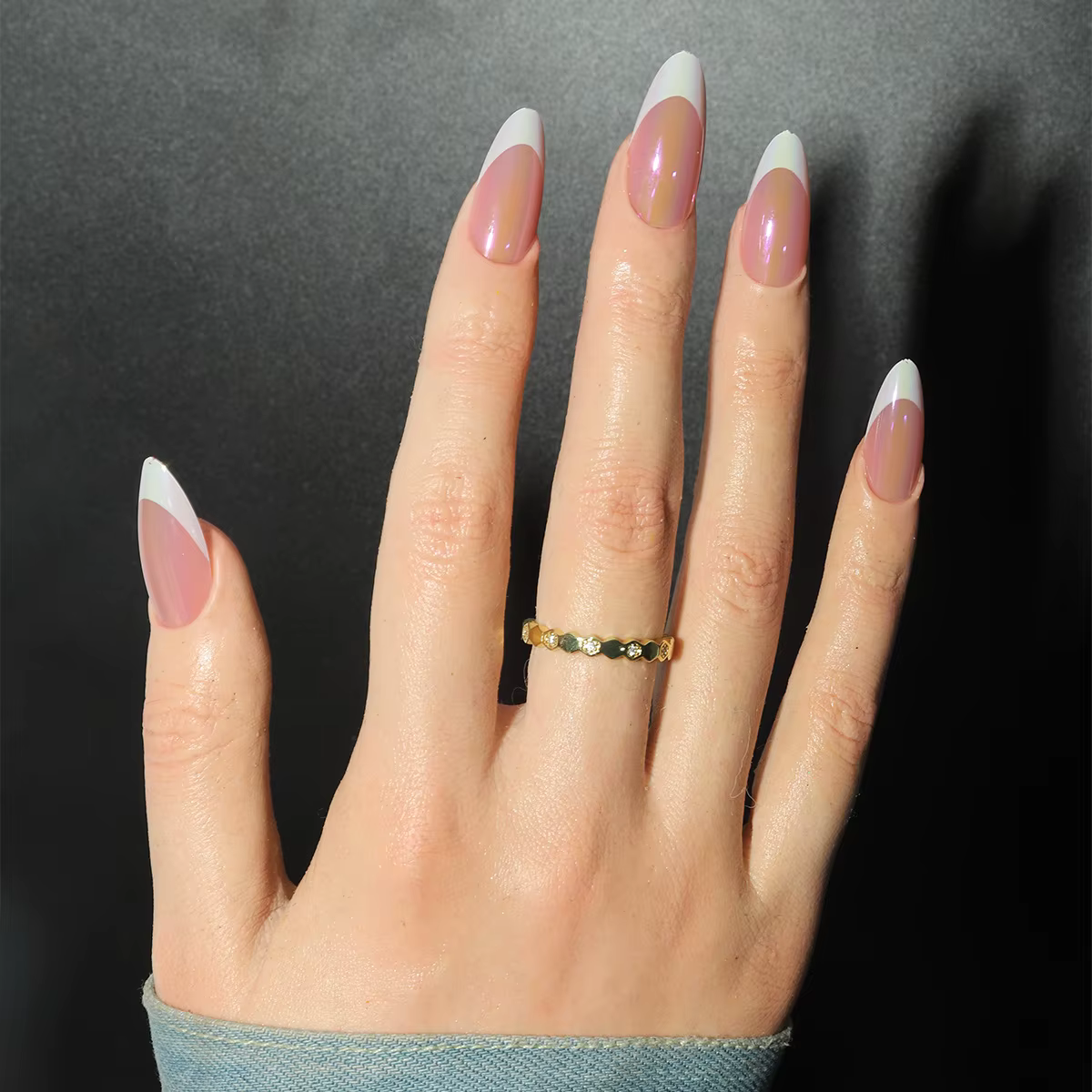 24 pièces longs Stiletto faux ongles épicés filles charme manucure rose presse sur ongles couverture