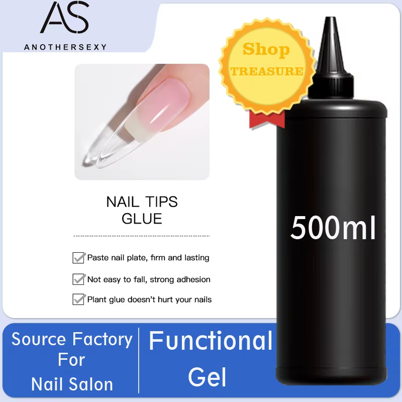 AS 500ml haute qualité Nail Art tremper UV/LED sans essuyer couche de finition Gel vernis Base mante