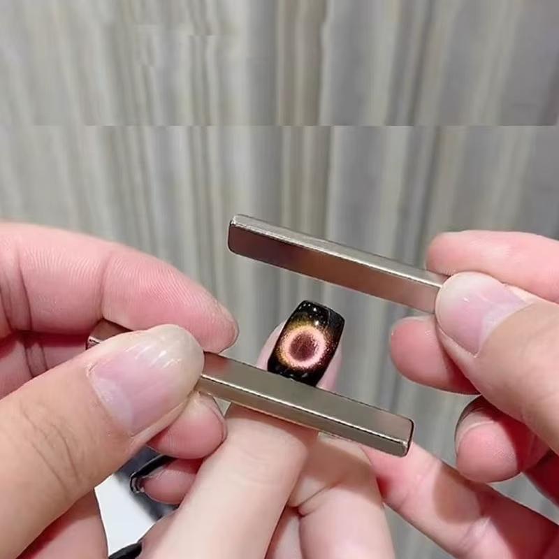 Aimant yeux de chat à bande épaisse Super forte, pour vernis à ongles Gel, effet de bande de ligne 3