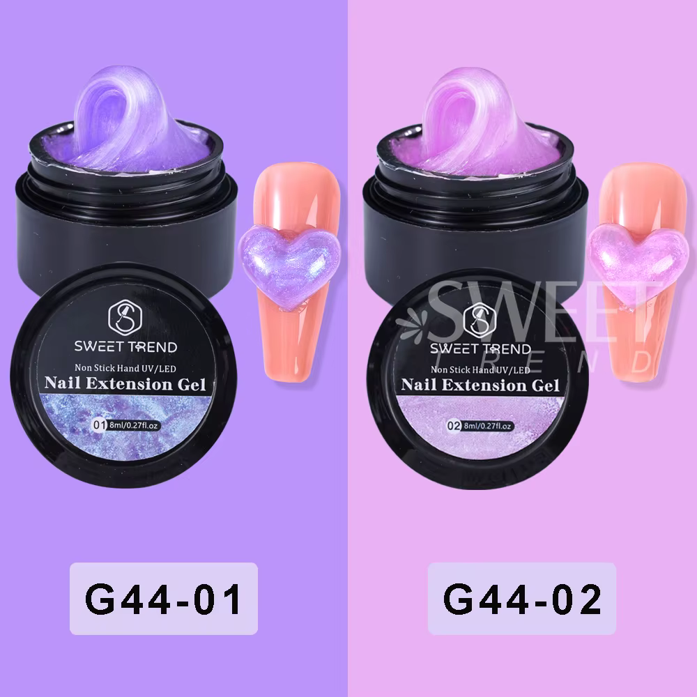 2/4 pièces 8ml Extension ongles Gel antiadhésif sculpté à la main Gel vernis à ongles 3D solide Nail