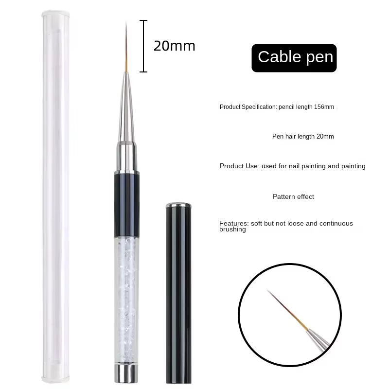 Pinceaux pour Nail Art, stylo d'amélioration des ongles, sculpture, peinture colorée, stylo à fleurs
