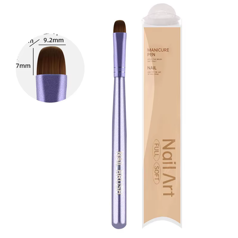5 stylos pinceaux à ongles de couleurs variées pour la photothérapie, le gel UV, l'extension, le rev