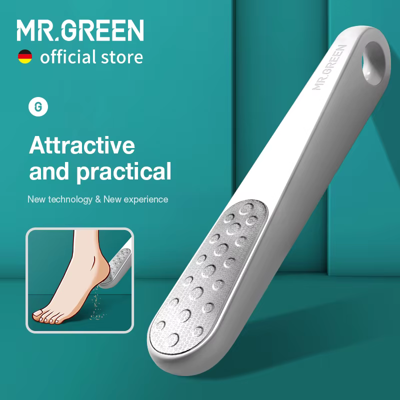 MR.GREEN-Lime à pieds double face pour l'élimination des callosités, outils de pédicure professionne