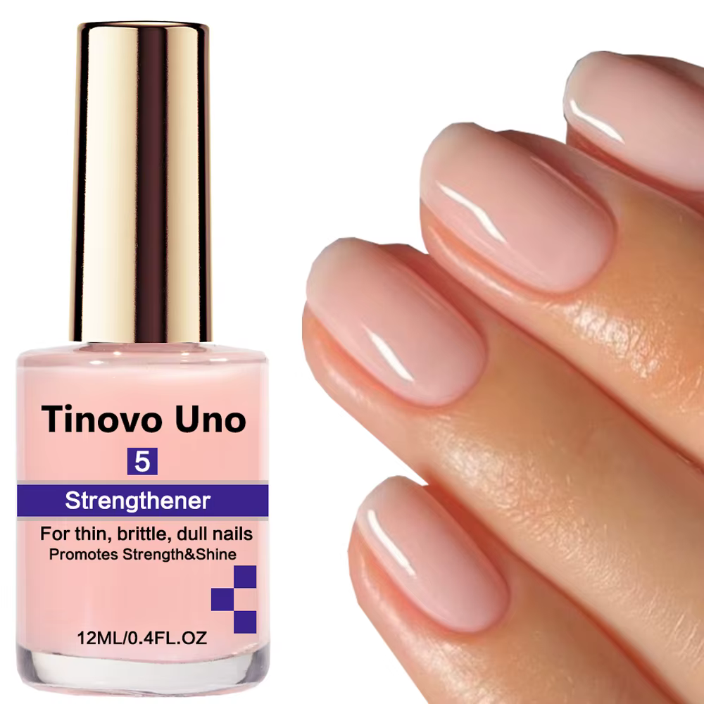 Tinovo Uno – renforcement d'ongles rose, séchage rapide, vernis à ongles Normal, revêtement supérieu