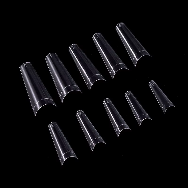 500 faux ongles Art conseils français naturel cercueil Transparent faux ongles conseils pour acryliq