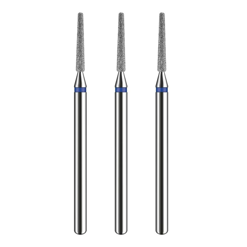Kit-3 Foret à ongles, foret à pointe diamant 718 pour ongles professionnels en acrylique