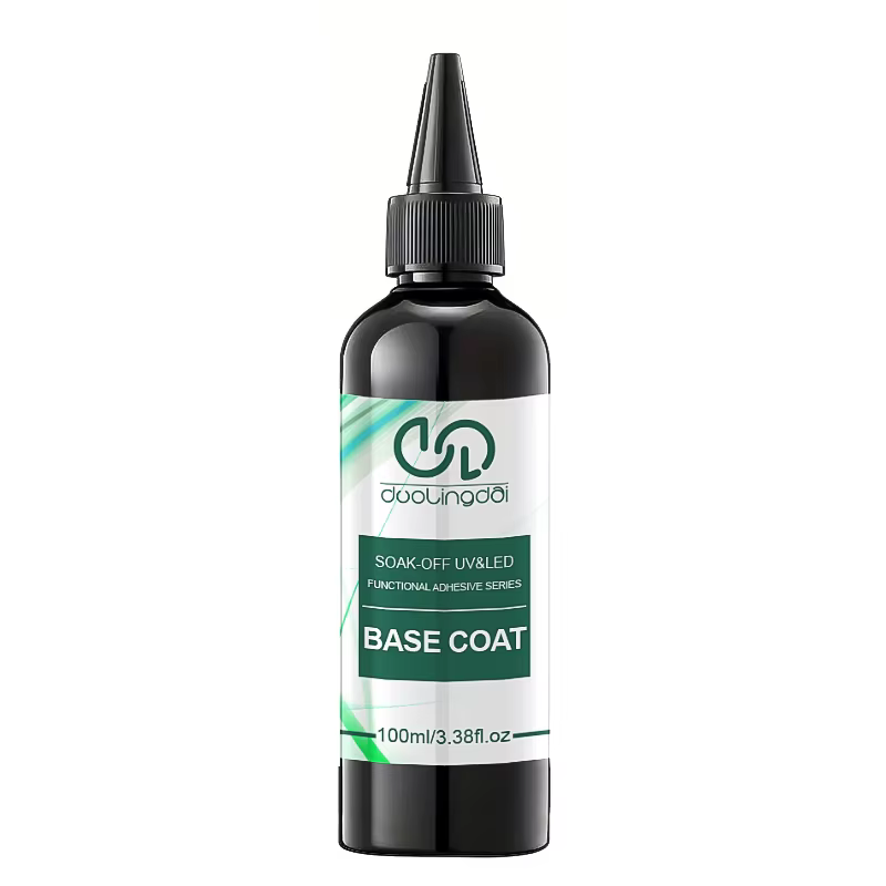 Gelpolish 100 ml sans lingette couche de finition en gel et ensemble de couche de base-finition bril