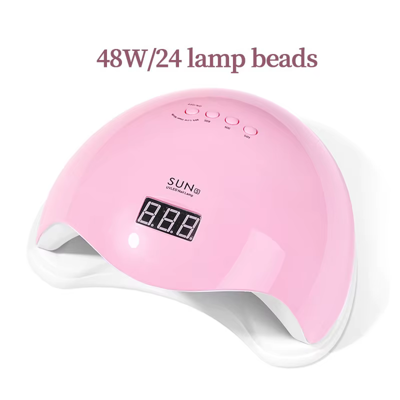 Sèche-vernis à ongles gel avec lumière LED UV, 4 minuteries, capteur automatique, écran LCD, outils 