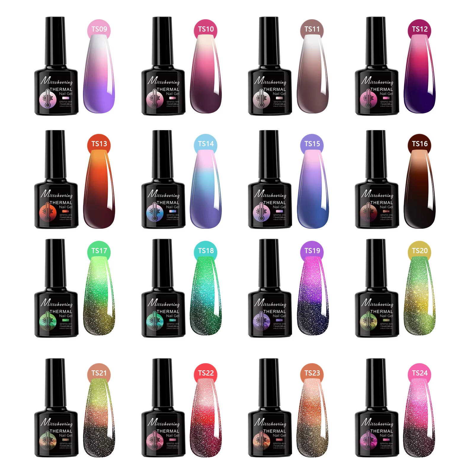 Vernis à ongles Gel à couleur changeante, sensible à la température, à tremper, UV LED, pour manucur