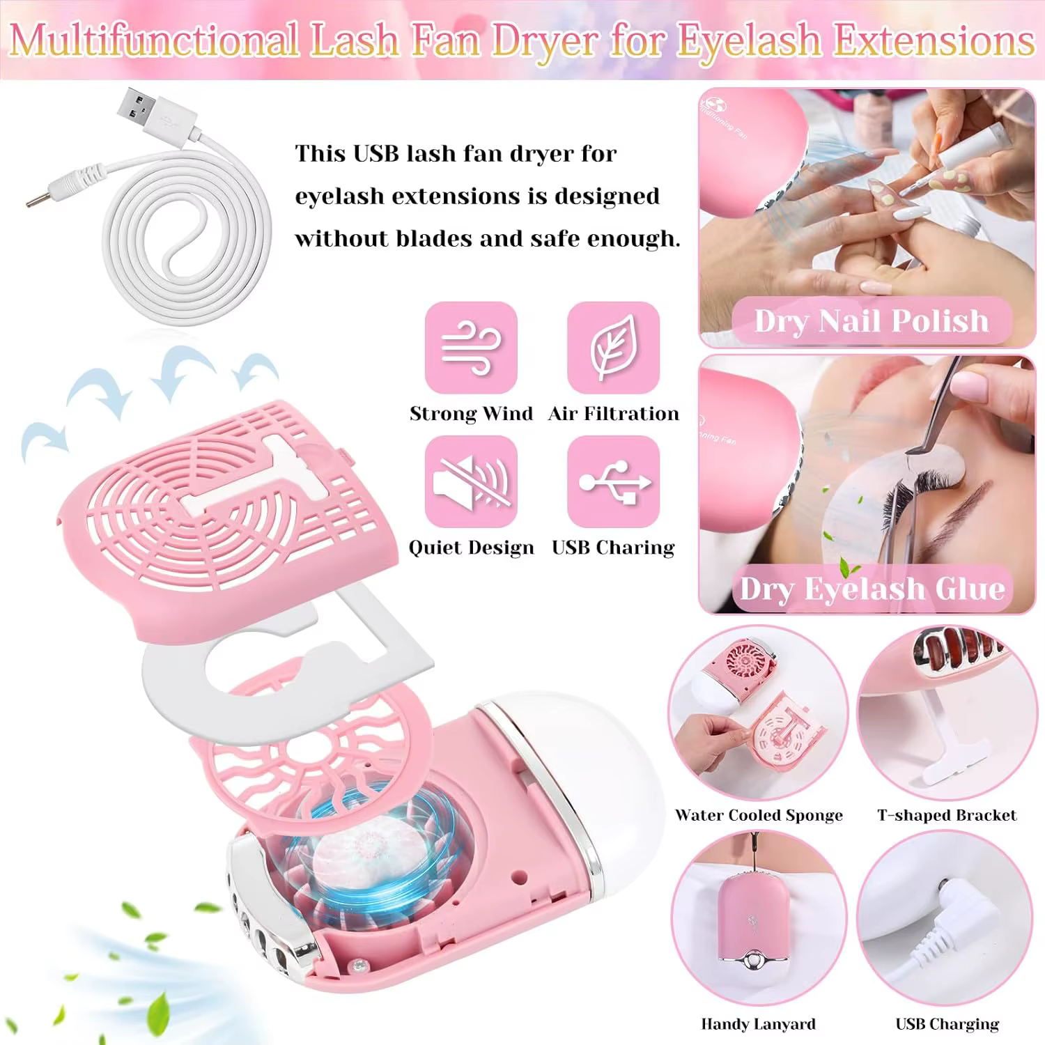 Kit de pratique d'extension de cils 470 pièces pour débutants, comprend tête de mannequin, colle, sh