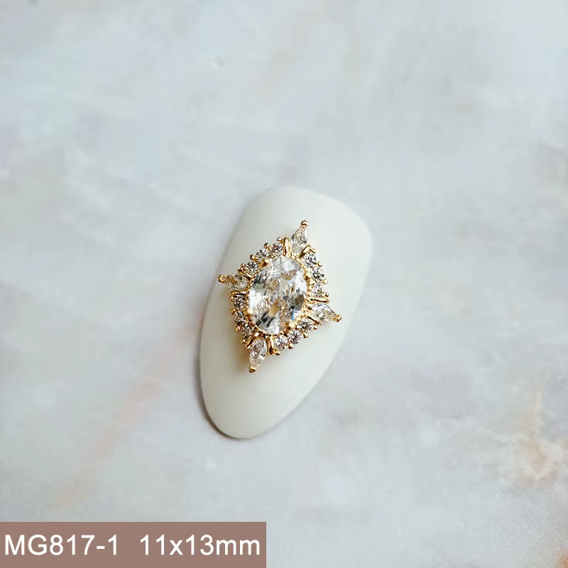10 pièces/lot palais rétro dentelle papillon fleur Zircon alliage Nail Art cristal manucure ongles a