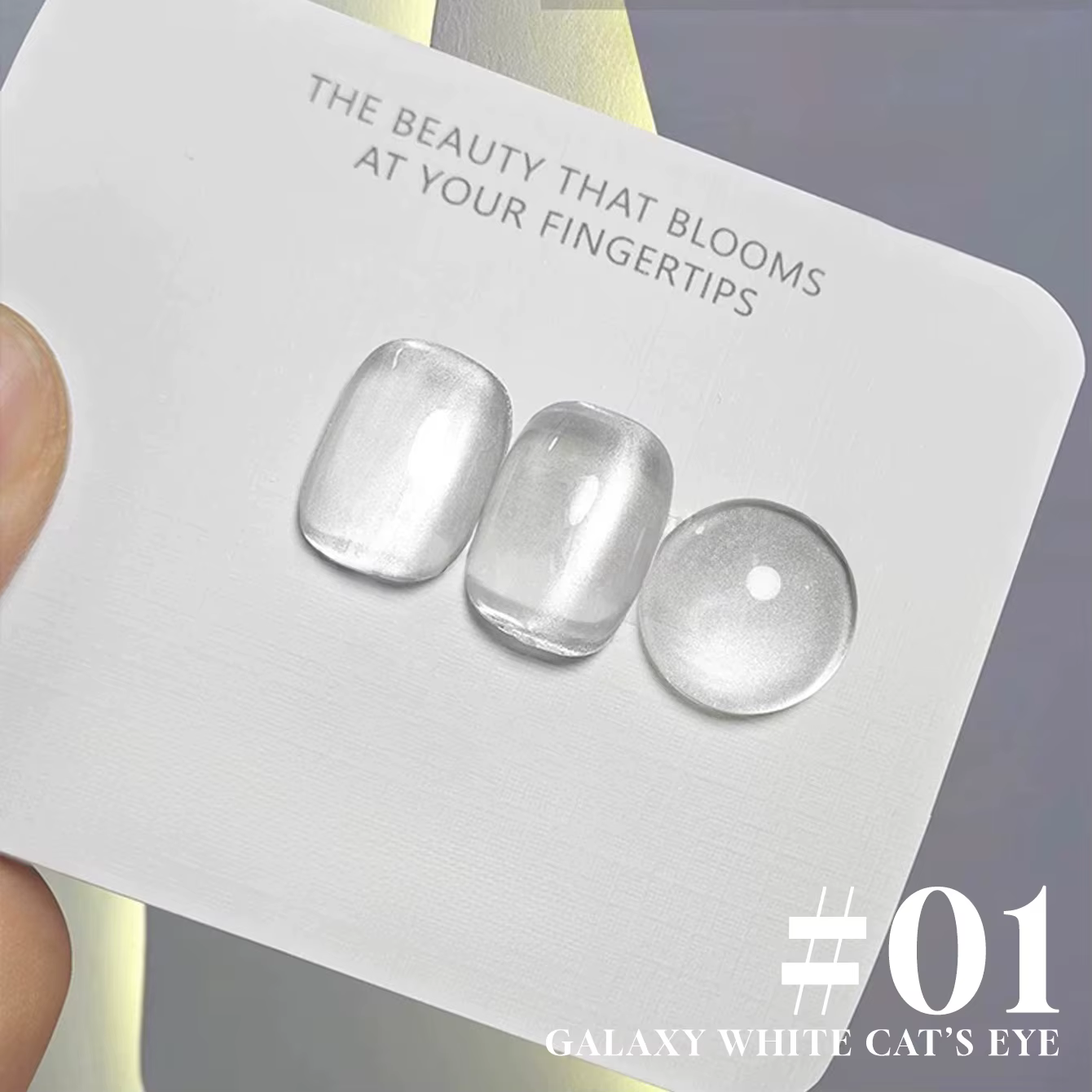 MIANEL 12ML automne galaxie blanc oeil de chat Gel vernis à ongles avec perles de verre 1-5 pièces e
