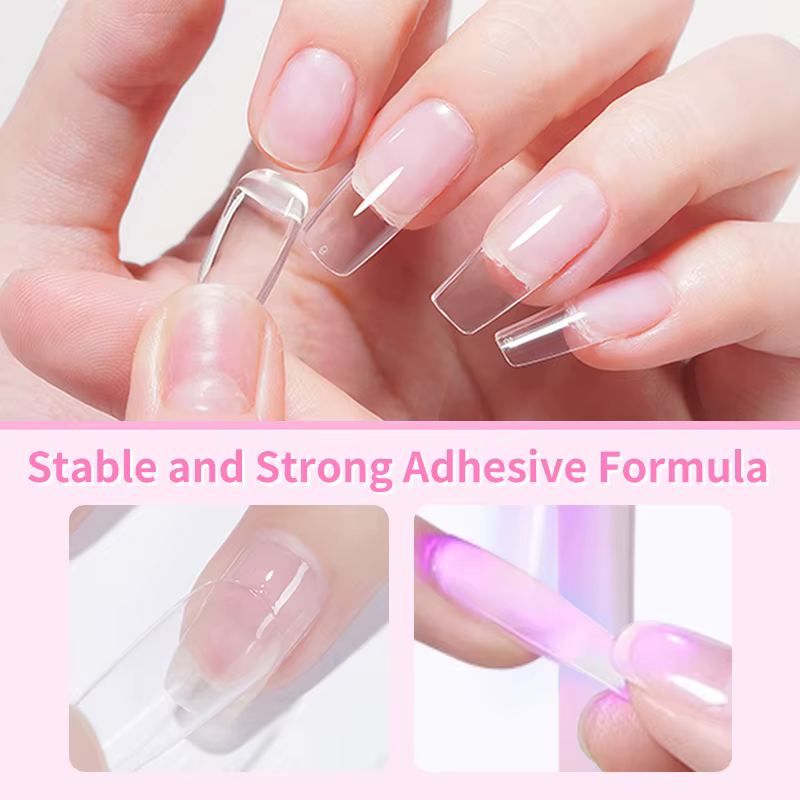 BORN PRETTY 15/10ML 6 en 1 Gel de colle pour ongles pour ongles acryliques tremper Gel de Base couch