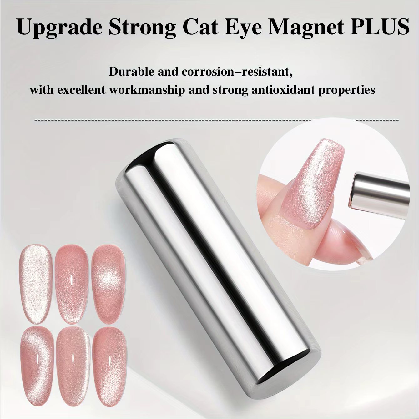 Stylo magnétique rond pour vernis Gel œil de chat, 3X1cm, pour peinture des ongles 3D, bâton magnéti