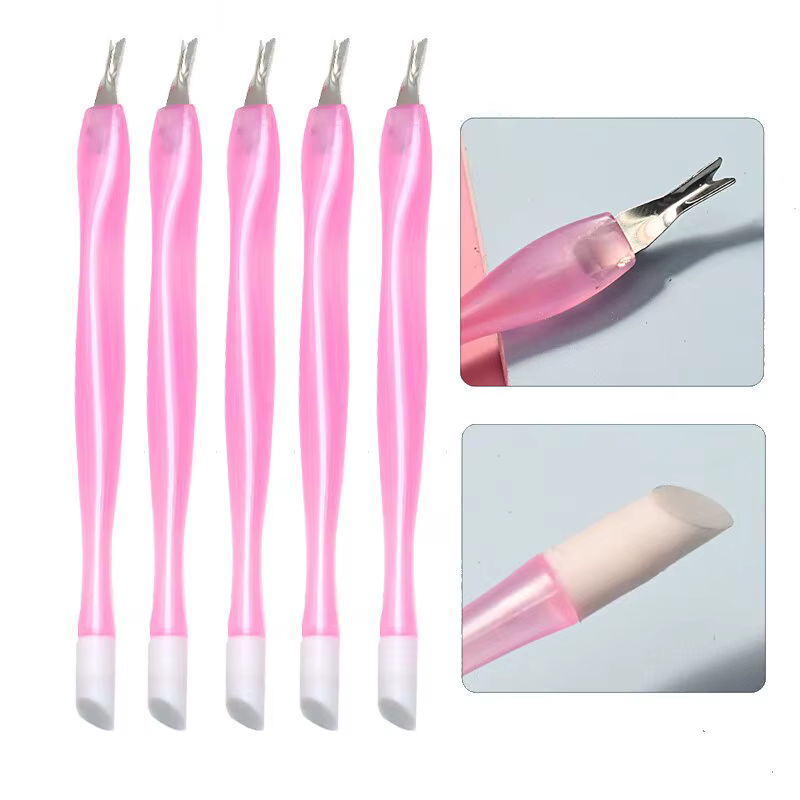 Outils de manucure et pédicure en acier inoxydable, poussoir de vernis à ongles gel UV, tondeuse à 2