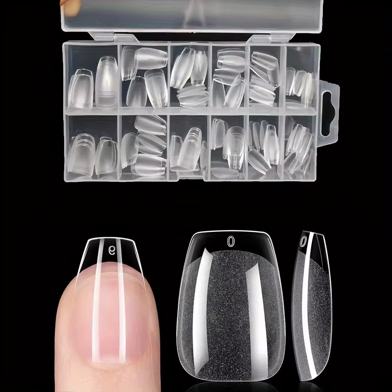 Nailpop pointes de Gel souple pour ongles matériau acrylique court longueur moyenne Capsule d'ongle 