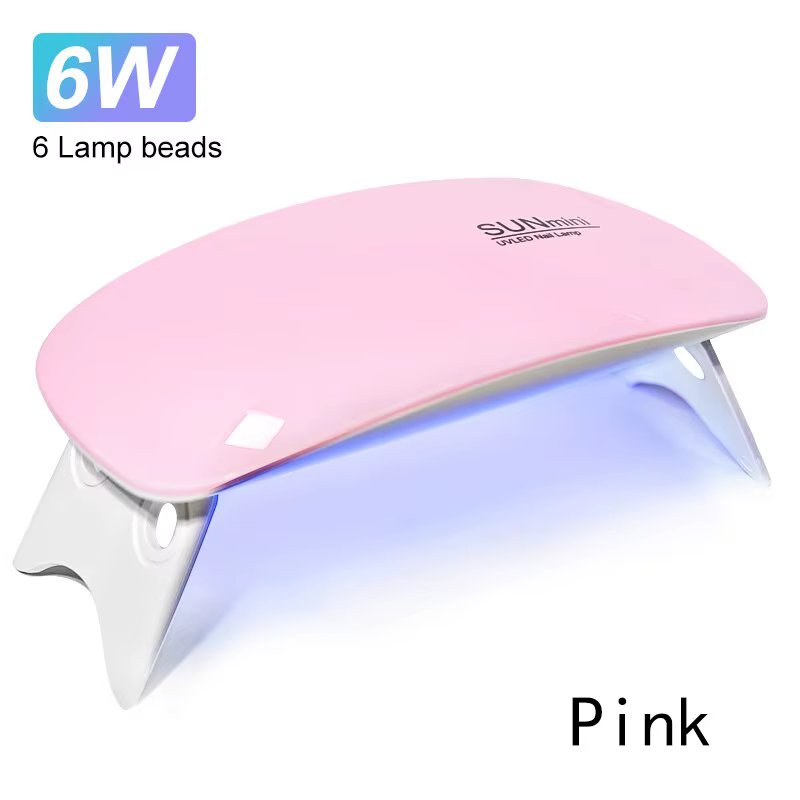 Mini Sèche-Ongles Portable 6W, Lampe de Manucure UV à Usage Domestique, pour le vaccage du Verhérita