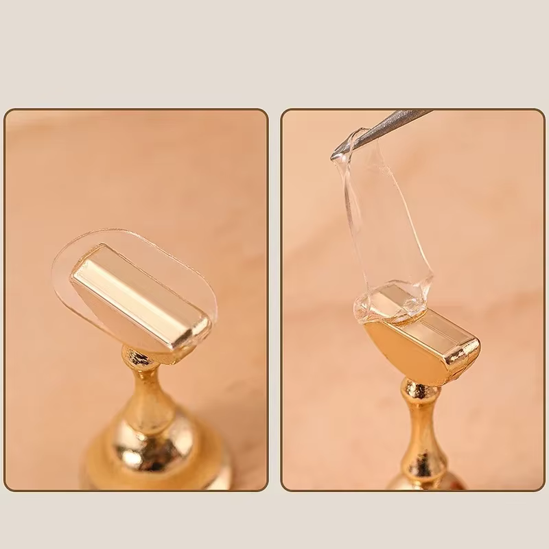 300 pièces de bandes adhésives double face pour supports d'ongles, transparentes, sans trace, pour m