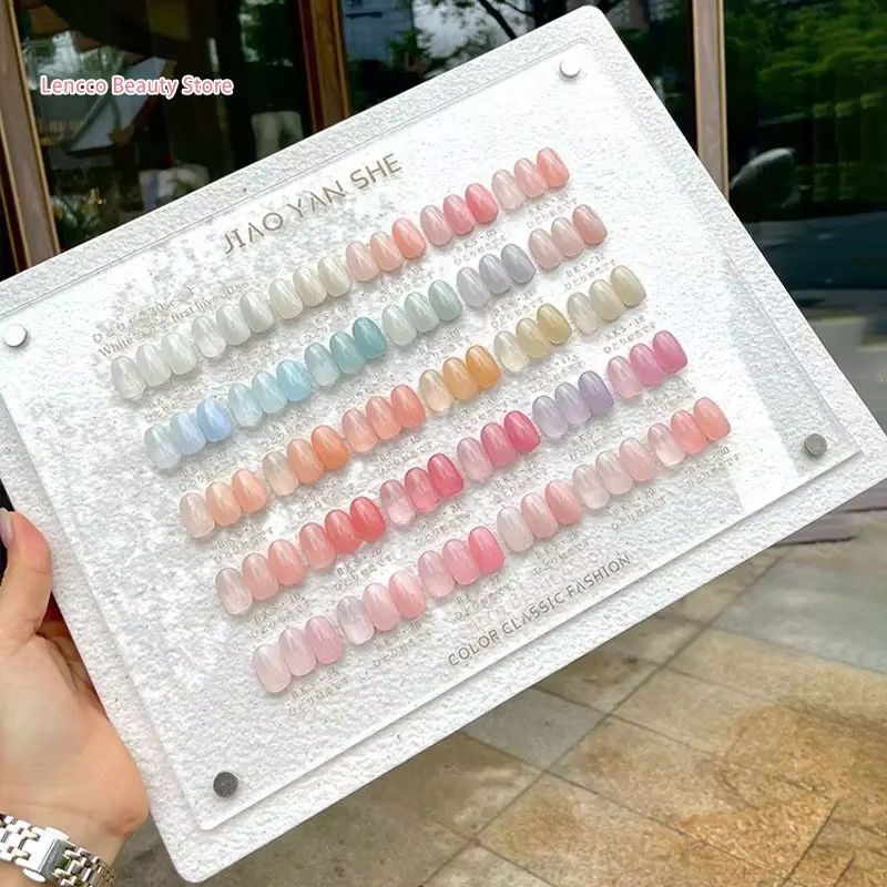 Jiaoyanshe aqueux 30 couleurs Gel de gelée 15ML vernis à ongles rose glacé vernis clair Semi-permane