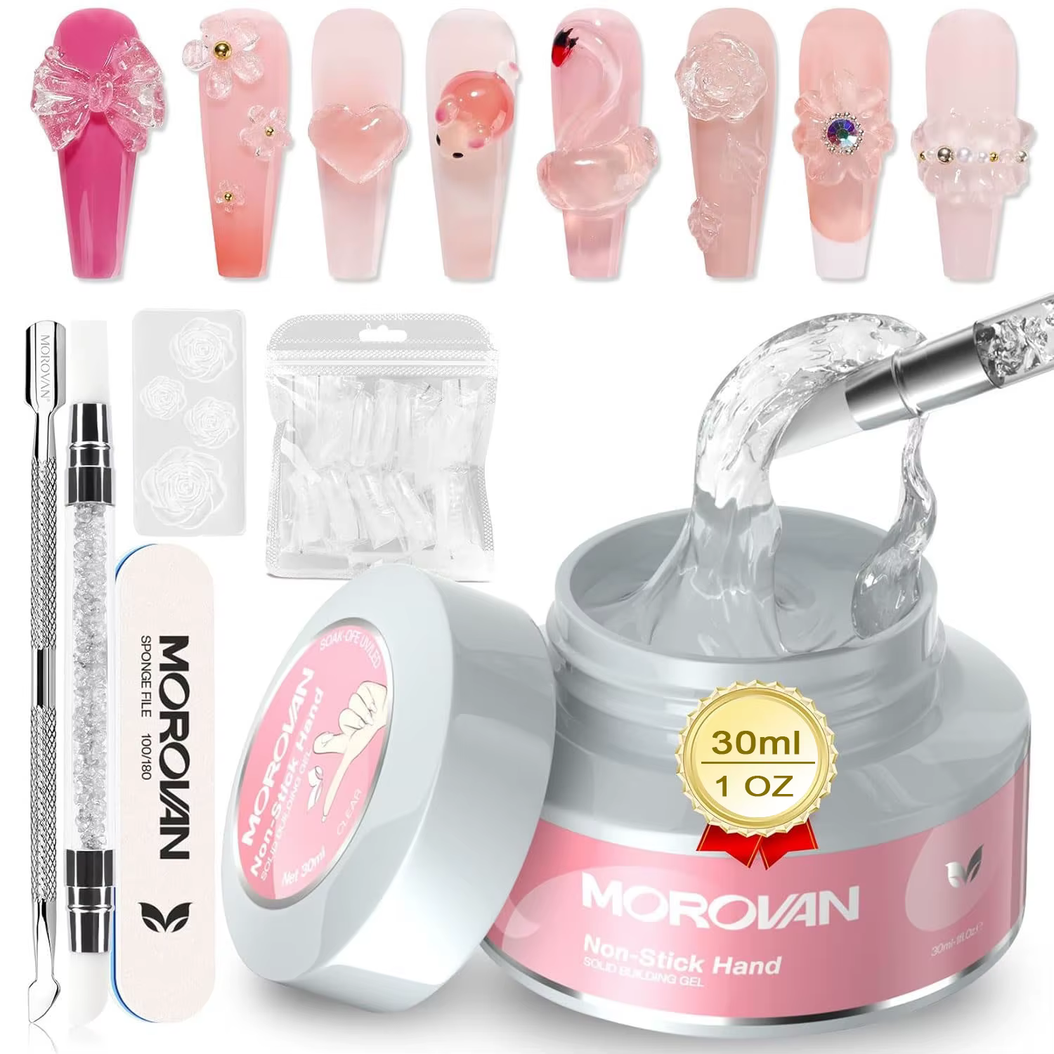 30ml constructeur de Gel solide Non collant Gel pour ongles solide pour Extension d'ongles Gel dur l