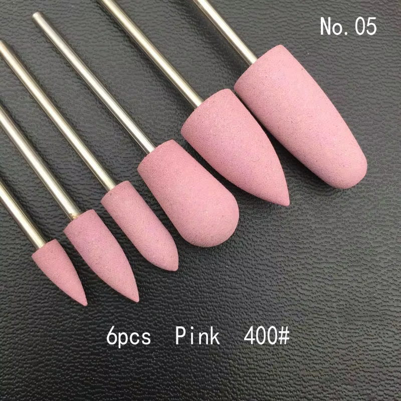 Foret à ongles en caoutchouc et silicone, fraise pour manucure, polisseuse Flexible, lime à ongles é
