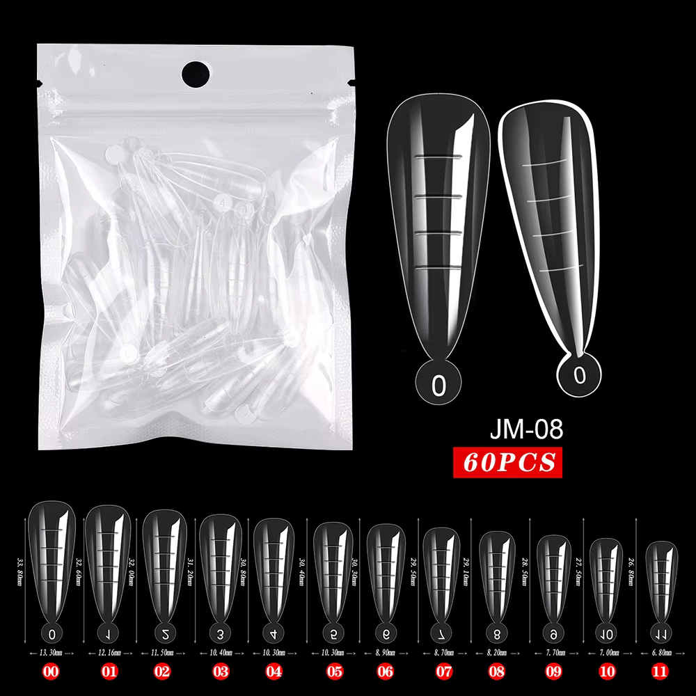 Faux ongles formes conseils Gel UV pour Extension bâtiment Gel vernis faux outil artificiel 60 pièce