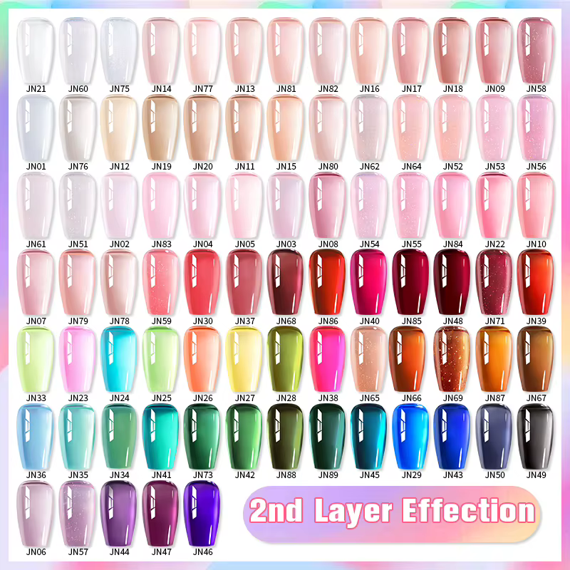 BORN PRETTY gelée nu Gel vernis à ongles 10ml rose clair pêche translucide couleur UV lumière Cure G