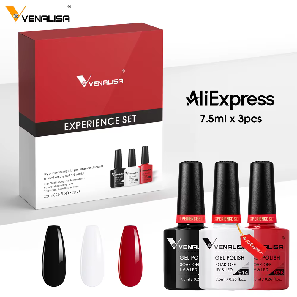 3 pièces/kit Venalisa vernis à ongles brillant Semi Permanent grande couverture Gel vernis tremper U
